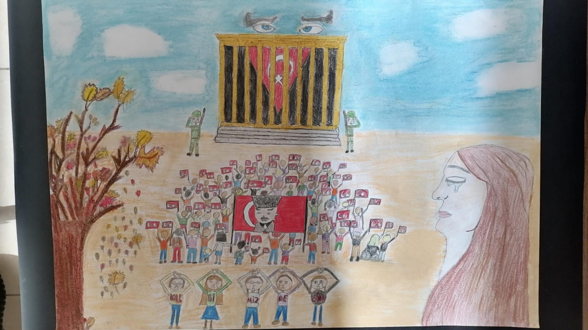  4/C Öğrencimiz Elvin Defne FİRENGİS  Atatürk Haftası'nda Yapılan Resim Yarışmasında İlçedeki Tüm İlkokullar Arasında 2.Olmuştur.